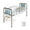 अस्पताल के फर्नीचर मैनुअल रोगी बिस्तर दो क्रैंक बैक पैनल के साथ एसएस फ्रेम द्वारा टुकड़े टुकड़े में पैनल के साथ बनाया गया है