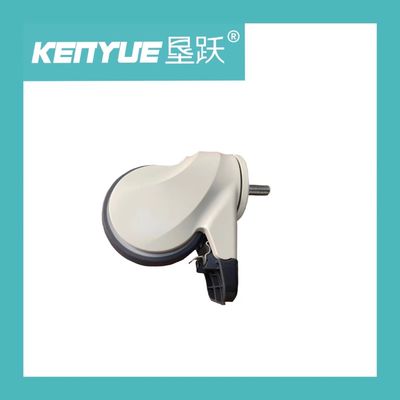 ABS TPR हॉस्पिटल बेड कॉस्टर व्हील्स 4/5 इंच 100mm थ्रेड स्टेम