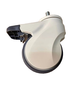 ABS TPR हॉस्पिटल बेड कॉस्टर व्हील्स 4/5 इंच 100mm थ्रेड स्टेम