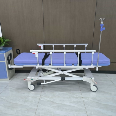 हाइड्रोलिक स्ट्रेचर Hhospital Equipment Medical Patient ट्रॉली फोल्डिंग गार्डिल व्हीलचेयर ट्रांसफर b