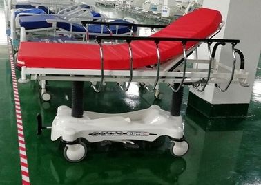 लाल रंग ABS लक्जरी स्ट्रेचर अस्पताल आपातकालीन बिस्तर, साफ करने के लिए आसान