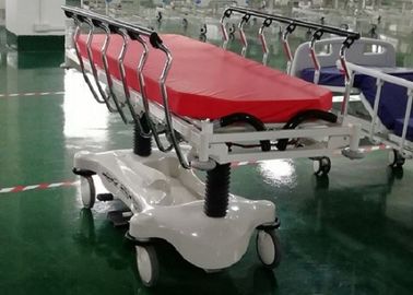 लाल रंग ABS लक्जरी स्ट्रेचर अस्पताल आपातकालीन बिस्तर, साफ करने के लिए आसान