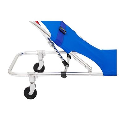 एल्यूमीनियम मिश्र धातु पोर्टेबल एम्बुलेंस Collapsible स्ट्रेचर कैस्टर के साथ