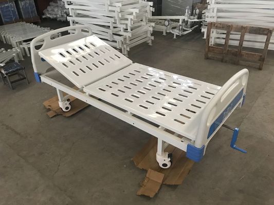 एडजस्टेबल बैक मैनुअल मेडिकेयर 480mm 250kgs सिंगल क्रैंक हॉस्पिटल बेड