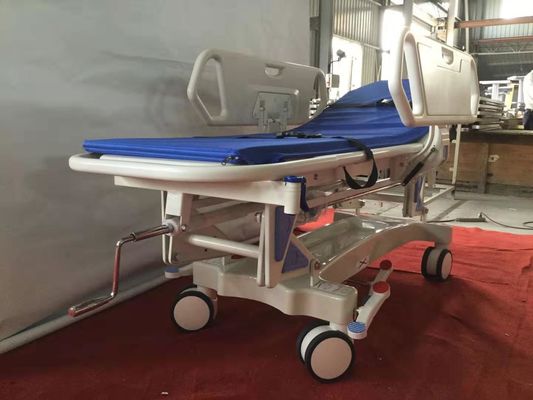 पीपी साइड रेल परिवहन ट्रॉली अस्पताल रोगी स्थानांतरण आपातकालीन स्ट्रेचर ट्रॉली