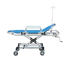 एल्यूमिनियम मिश्र धातु सामग्री आपातकालीन स्ट्रेचर ट्रॉली रंग नीला